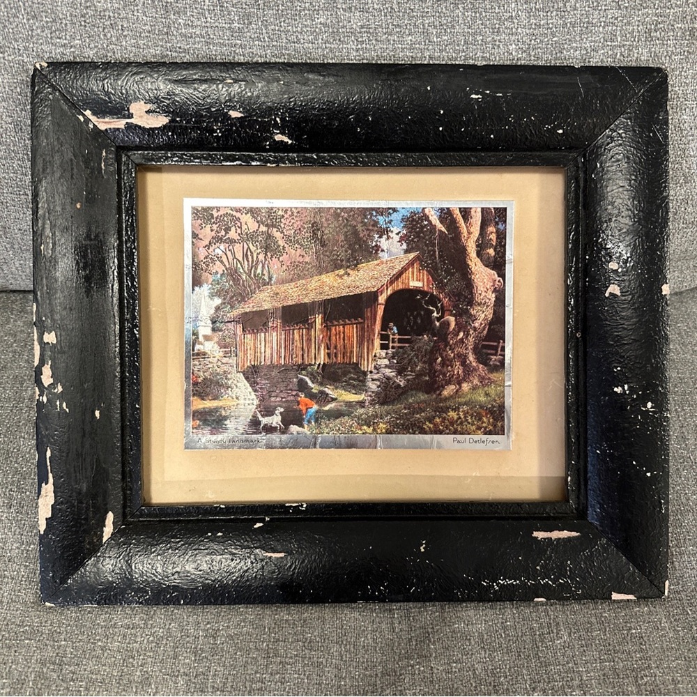 Vintage art, Paul Detlefsen a sturdy‎ landmark